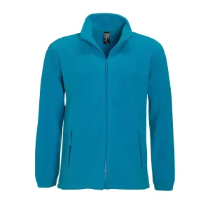SOLS Heren North Full Zip Outdoor Fleece Jacket (Aqua)