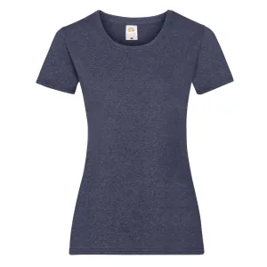 Fruit of the Loom Dames/vrouwen Lady-Fit Valueweight Short Sleeve T-Shirt (Pak van 5) (Vintage Heide Navy)