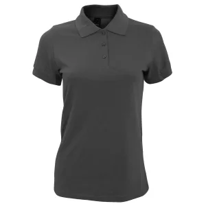 SOLS Dames/dames Prime Pique Polo Shirt (Donkergrijs)