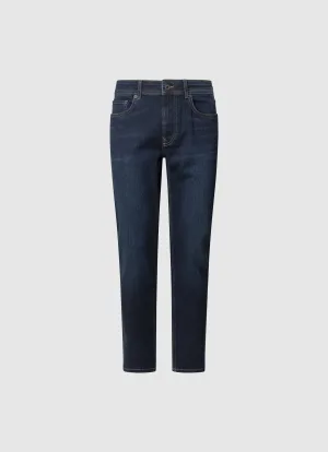 Pepe Jeans Tapered jeans STANLEY Decoratieve stiksels op de achterzakken