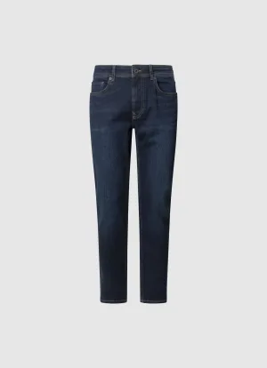 Pepe Jeans Tapered jeans STANLEY Decoratieve stiksels op de achterzakken