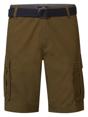 Petrol Industries – Heren Cargo Short met Riem Poplin – Groen