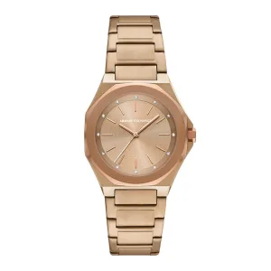 Armani Exchange  – dames horloge – Beige met  band