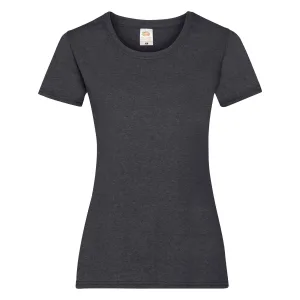 Fruit of the Loom Dames/vrouwen Lady-Fit Valueweight Short Sleeve T-Shirt (Pak van 5) (Donkere Heide)
