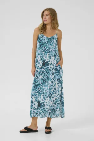 Jurk Regular fit Teal Leopard Print