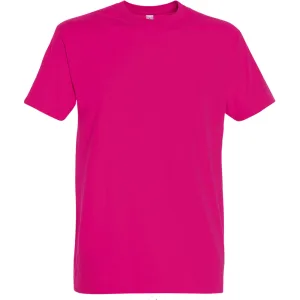 SOLS Heren Keizerlijke Zwaargewicht T-Shirt met korte mouwen (Fuchsia)