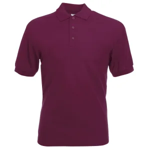 Fruit Of The Loom Heren 65/35 Pique Poloshirt Korte Mouwen (Bordeaux)