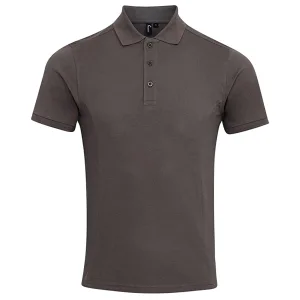 Premier Heren Coolchecker Plus Piqu Polo Shirt (Donkergrijs)
