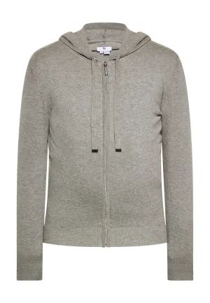 Mo Jas met capuchon Heren grijs melange