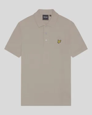 Men’s Lyle And Scott Plain Polo Shirt in Beige