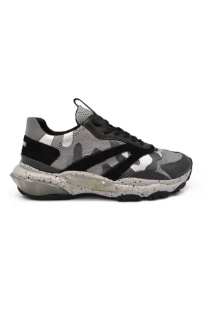 Valentino Garavani Bounce Camouflage sneakers Zwart