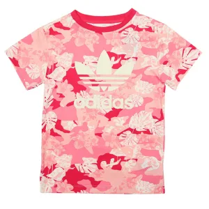 Girl’s adidas Originals Junior T-Shirt in Pink