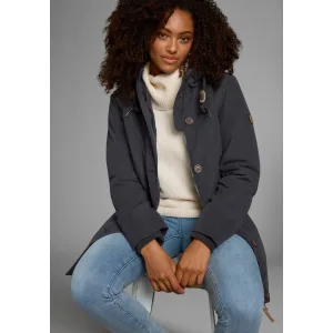 KangaROOS Winterjack voor het koude seizoen, van licht geweven stof, modieus