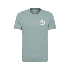 Mountain Warehouse Heren Padstow bedrukt biologisch T-shirt (Lichtgroen)