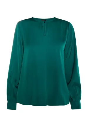 Dreimaster Bloes met lange mouwen Dames donkergroen