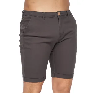 Crosshatch Heren Sinwood Chino Shorts (Houtskool)