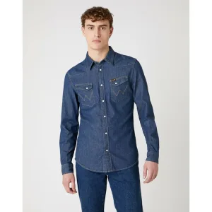 Wrangler Western shirt dark stone