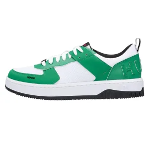 Hugo Heren Kilian Leren Trainers (Groen)