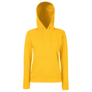 Fruit Of The Loom Vrouwen Dames Fit Sweatshirt Met Capuchon / Hoodie (Zonnebloem Geel)