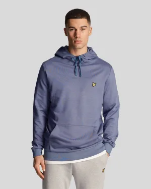 Men’s Lyle And Scott Fly Fleece Hoodie in Blue