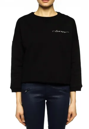 Diesel Womens F Gertrude Love More Sweat Zwart