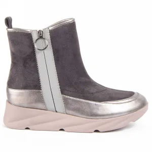 Montevita Sleehak Enkellaars Calig5 Grijs