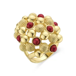 Luxenter ring afgewerkt in 18k geel goud – Xiglor