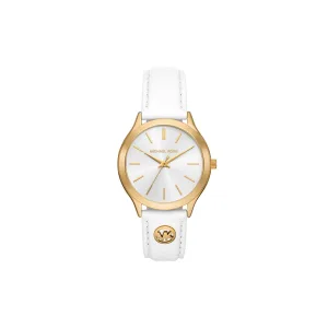 Michael Kors Slim Runway – dames horloge – goudkleurig met  band