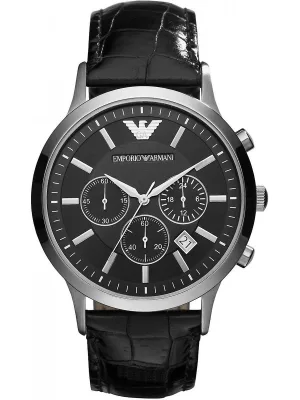 Emporio Armani Renato Heren Horloge Zwart AR2447
