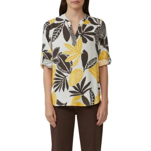 s.Oliver Gedessineerde blouse met een bloemmotief