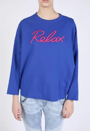 Diesel F Gertrude Y Flepa Womens Crew Sweatshirt in Koningsblauw