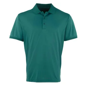 Premier Heren Coolchecker Pique Poloshirt (Fles groen)