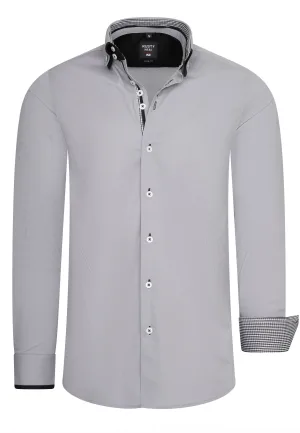 Overhemd met dubbele kraag