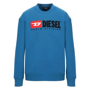 Blauw sweatshirt met Diesel Division-logo