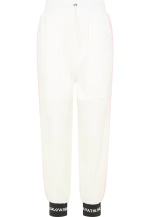 Mymo Sweatpants Dames Wit Roze