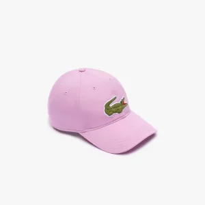 Accessoires Lacoste Verstelbare Keperstof Katoen Cap in Roze