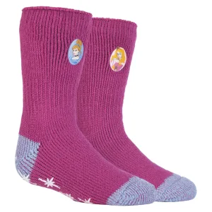 Heat Holders Karakter thermo pantoffelsokken voor kinderen – Disney Prinses