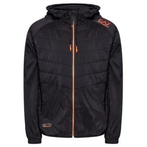 Emporio Armani lichtgewicht zwart bomberjack met capuchon