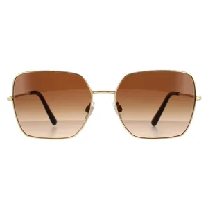 Dolce & Gabbana zonnebril DG2242 02/13 Gold Dark Brown Gradiënt