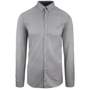 Lacoste Slim Fit Oxford Heren Grijs Geweven Overhemd