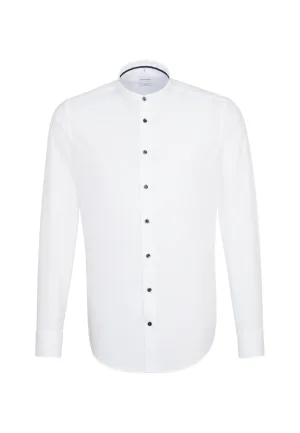 seidensticker Businessoverhemd Zwarte roos Slim lange mouwen opstaande kraag uni