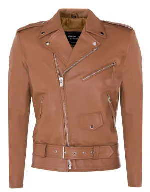 Leren Brando Biker Rock motorjas van leer