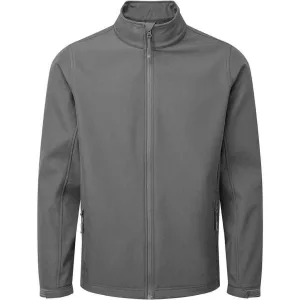 Premier Heren Windchecker gerecyclede softshell jas (Donkergrijs)