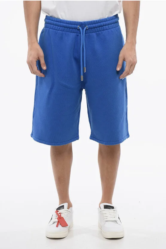 Geborstelde katoenen BANDANA geborduurde joggingbroek