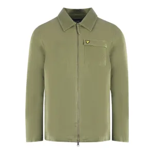 Lyle & Scott Twill Lichen Green Overshirt Jacket