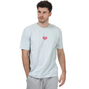 Men’s adidas Originals Adicolor 3D Trefoil Graphic T-Shirt in Light Blue