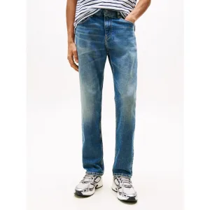 TOMMY JEANS Slim fit jeans RYAN SLIM STRAIGHT met gestempeld logo