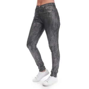 Dames Emporio Armani J20 Skinny-Fit Jeans in Grijs