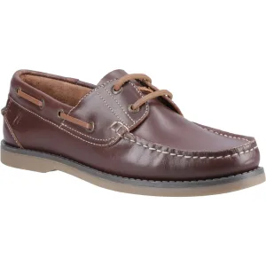 Hush Puppies Wilson Leren Heren Bruine Bootschoenen