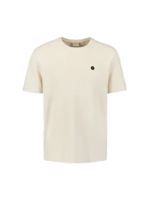 No Excess T-Shirt Relief Jacquard Bl Grijs heren